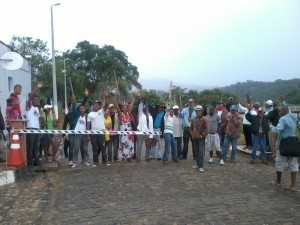 Protesto contra a interrupção da Reforma Agrária na área da Chesf, no Sul da Bahia