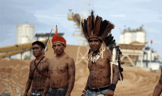 Cacique Babau: da Bahia, a solidariedade Tupinambá em Belo Monte. Foto: Ruy Sposati