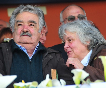 Mujica e a primeira-dama do Uruguai, Lucia Topolanski Saavedra