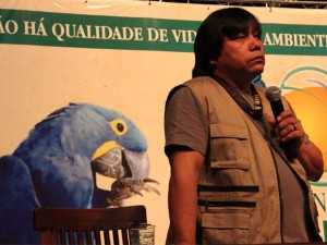 Daniel Munduruku é autor de 43 livros e falou durante abertura de Congresso (Foto: Jéssica Balbino/ G1)
