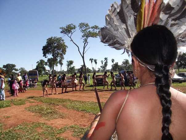 Na Terra Indígena Buriti, área de retomada da terra tradicional Terena