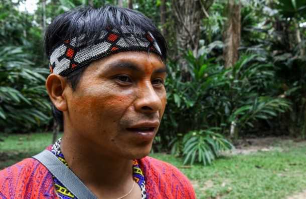 O presidente da Associação do Movimento dos Agentes Agroflorestais Indígenas do Acre, Josias Pereira Kashinawa, ressaltou a importância da visita desses povos (Foto: Sérgio Vale/Secom)