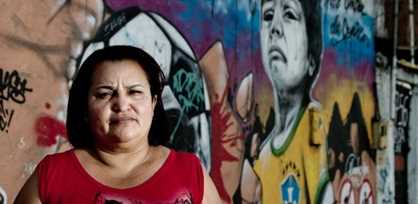 Francicleide Souza, líder comunitária em Metrô Mangueira, uma das áreas atingidas pelas remoções