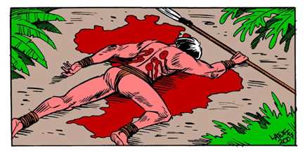 indigenas morte Latuff
