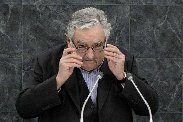 José Mujica durante discurso na ONU Foto: Justin LANE / POOL