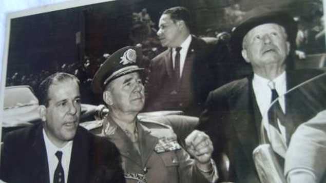 Jango, ao lado do general Kruel que, antes de traí-lo, ocupou a pasta do Ministério do Exército