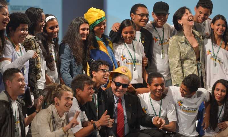 Ex-presidente Luiz Inácio Lula da Silva participa da 3ª Conferência Global sobre Trabalho Infantil. Foto: Fabio Rodrigues Pozzebom/Agência Brasil