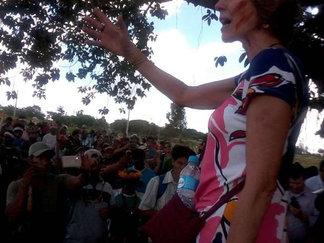 Maria Rita Kehl fala aos Guarani, Kaiwá e Terena