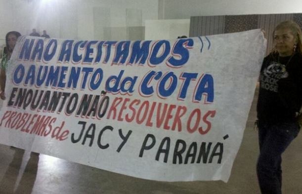 População de Jaci Paraná indignada com os impactos já existentes