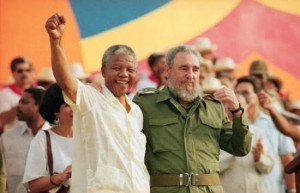 Nelson Mandela e Fidel Castro
