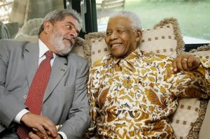 Presidentes Lula e Mandela