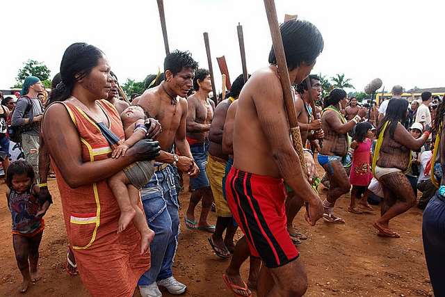 Indígenas afetados pela usina de Belo Monte querem rapidez do STF. Foto: Verena Glass