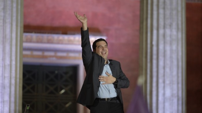 Tsipras comemorando  - AFP-Getty Images