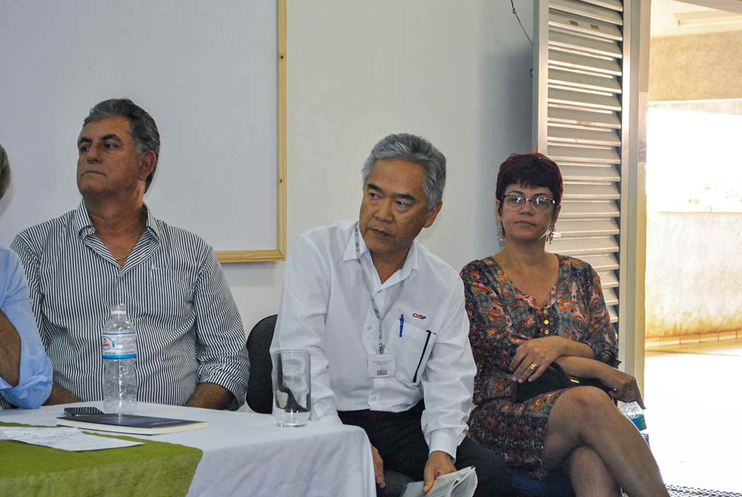 Gerente de produção da CESP, Haruo Kuratanim participa de audiência pública em Santa Fé do Sul. Foto: Agência Pública/Greenpeace/Thais Aleixo