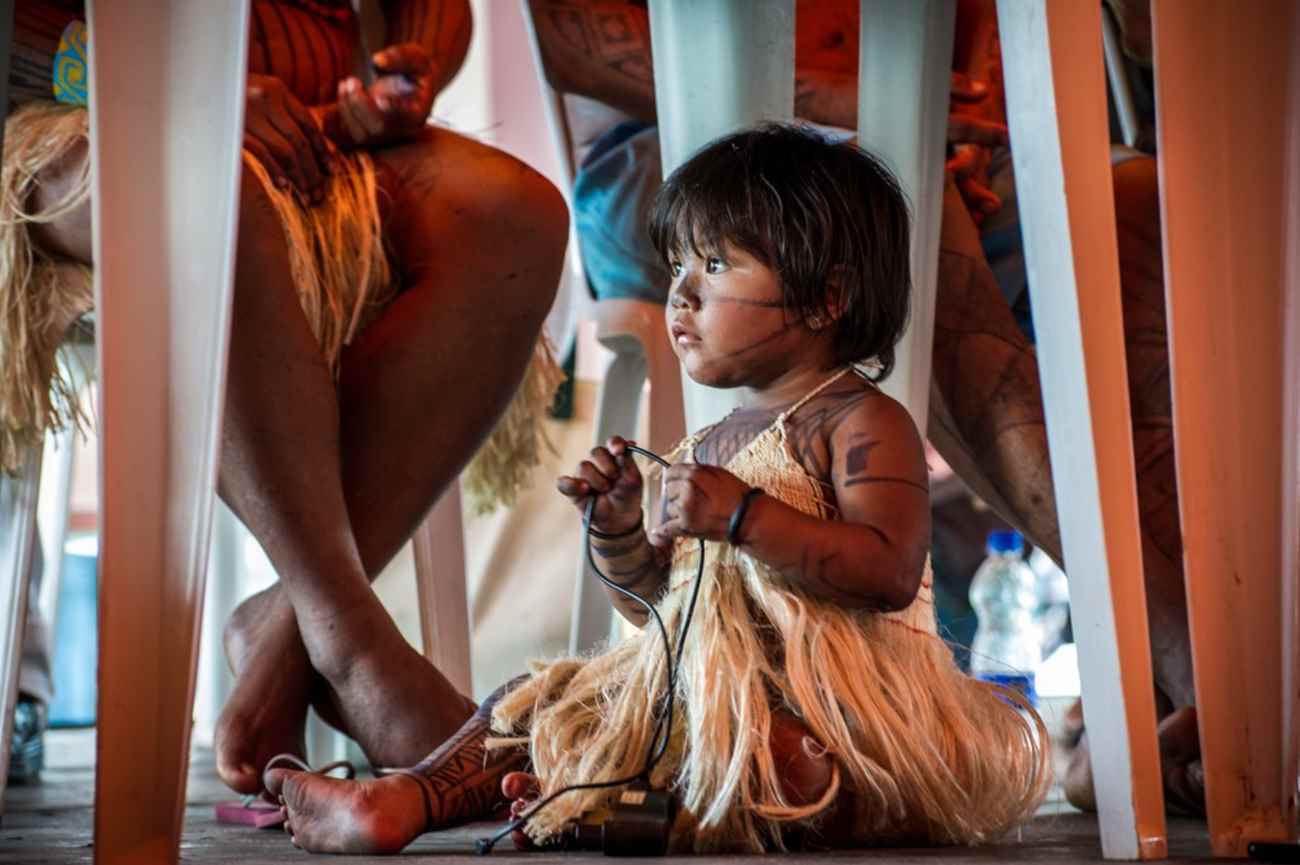 mobilização indigena 2015 criança