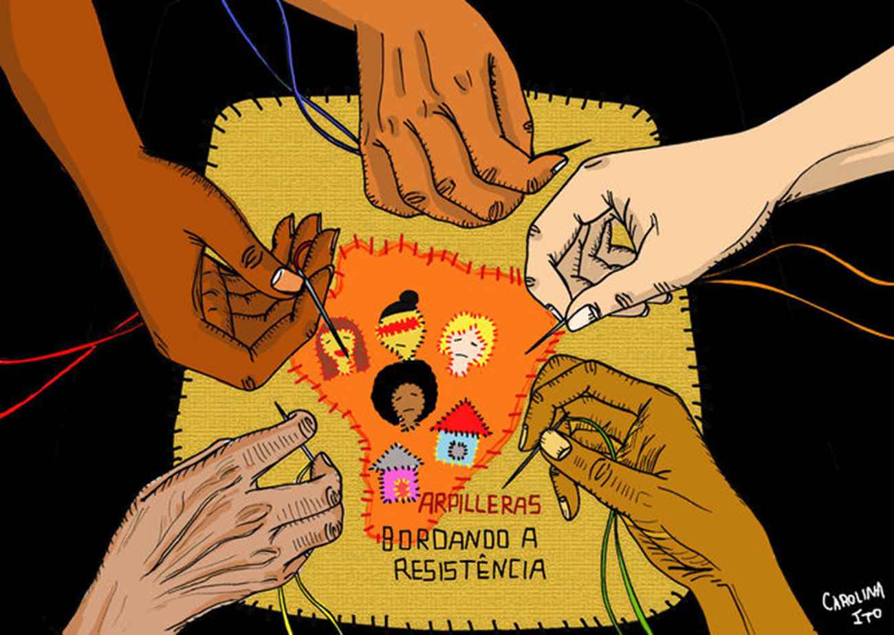 arpilleras - mapa brasil bordando resistencia