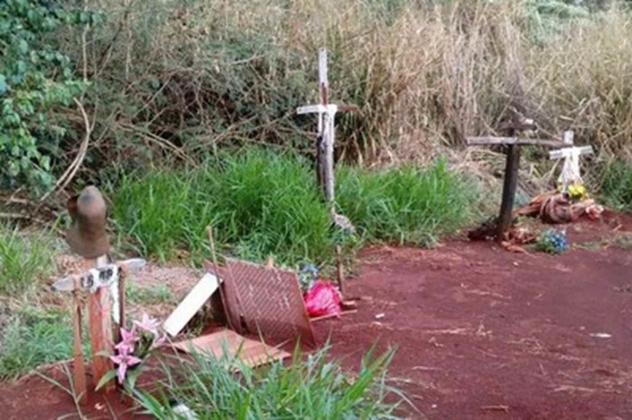 Um dos três cemitérios da comunidade Apika'y. Foto: MPF/MS