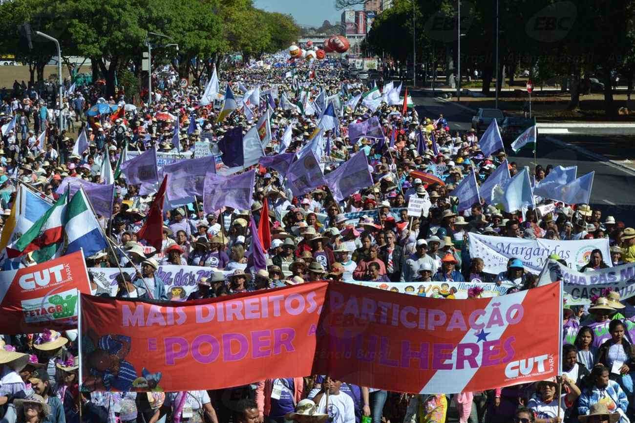 A Marcha das Margaridas, mobilização das trabalhadoras rurais  (José Cruz/Agência Brasil)