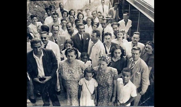 Estação de embarque do bondinho do Corcovado - 1947/48. Fonte: Rio de Janeiro Memória&Fotos