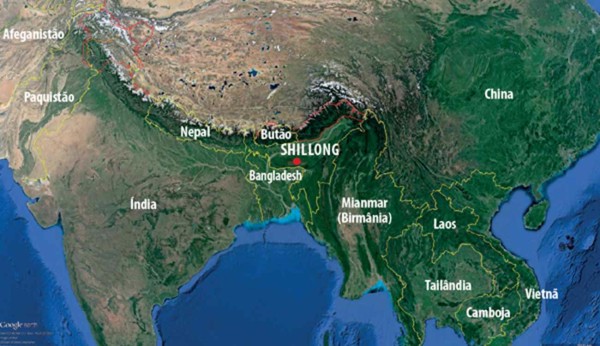 Shillong, no Nordeste da Índia: geografia do debate sobre biodiversidade