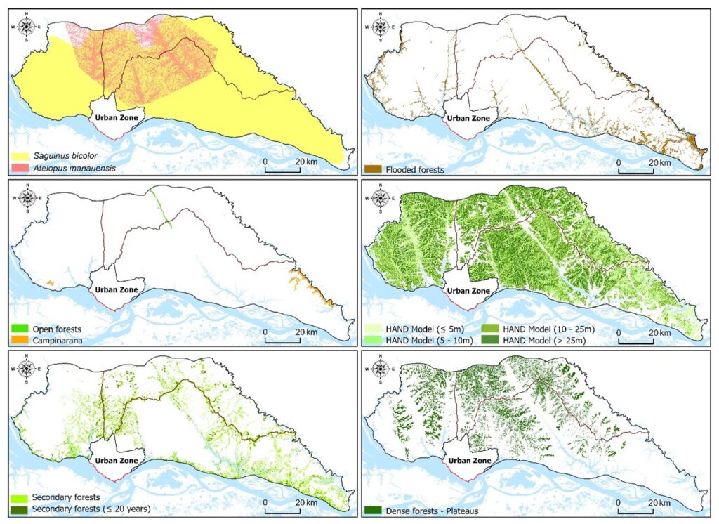 Figura 3. Distribuição espacial dos alvos selecionados.